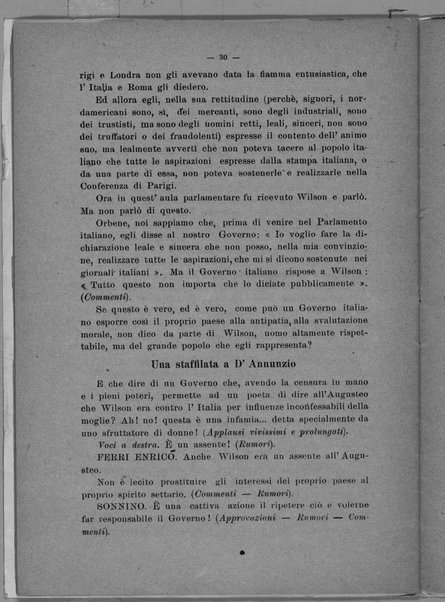 Le colpe della guerra. Discorso parlamentare pronunziato nella tornata del 9 luglio 1919. Con polemica dannunziana